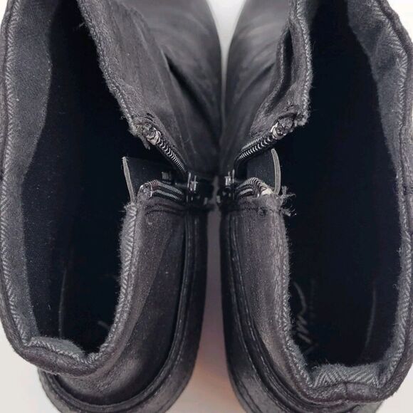 Kim Rogers Tanya Ankle Boots Booties Size 8 M Zip Faux Leather Buckle W/ Box - Picture 9 of 16